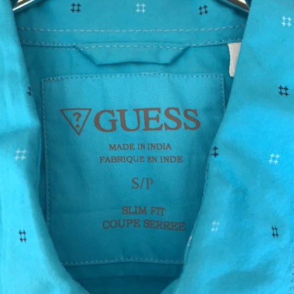 Guess blue dress tshirt size S - Picture 3 of 3